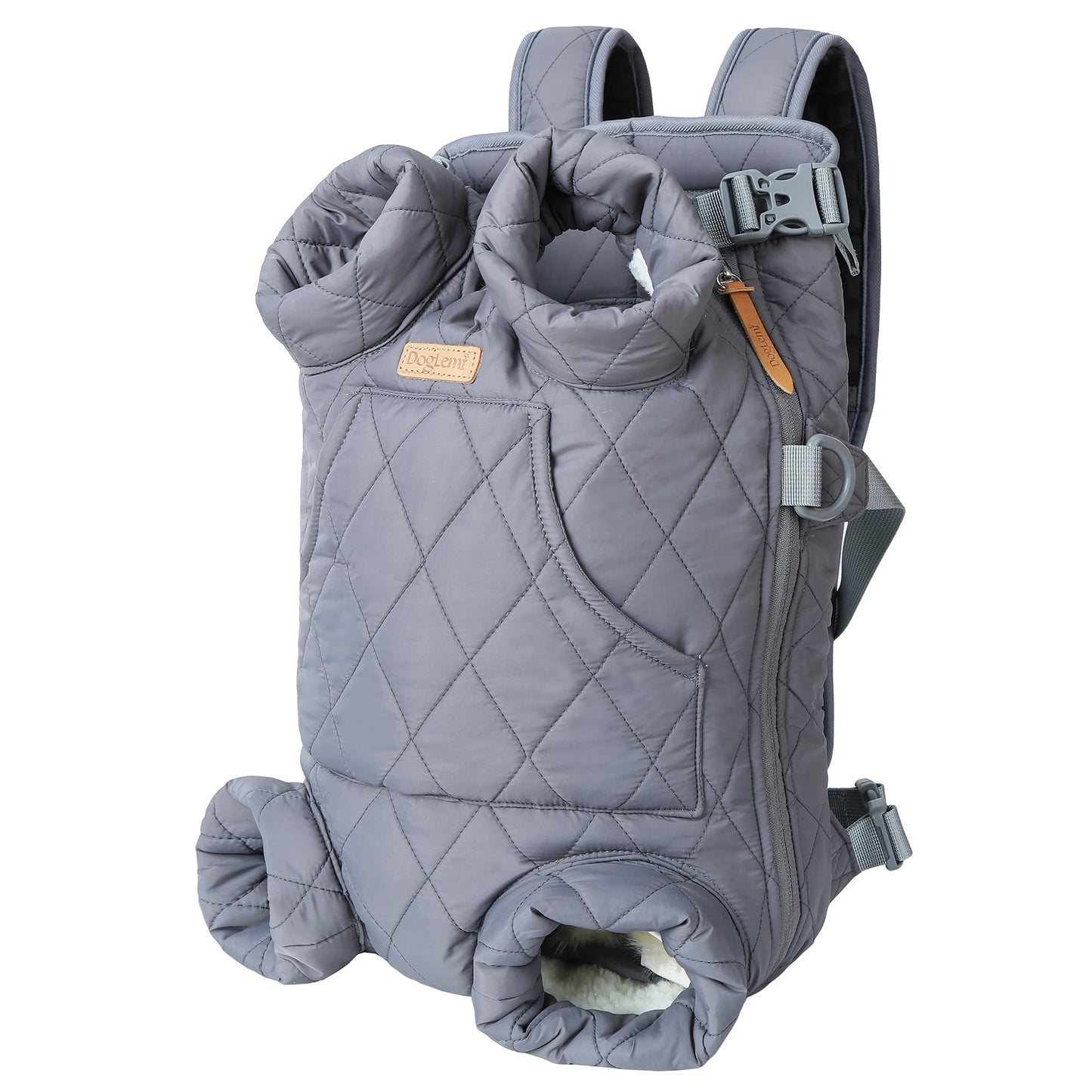 Winter Pet Dog Backpack - Insulated and Portable Travel Carrier for Small Dogs and Cats, Windproof and Safe Design