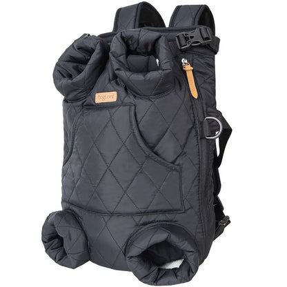 Winter Pet Dog Backpack - Insulated and Portable Travel Carrier for Small Dogs and Cats, Windproof and Safe Design