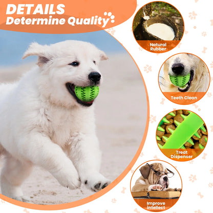Premium 10-Pack Dog Toy Set for Small Breeds: Plush Squeaky Toys, Chew Toys, Treat Balls, and Rope Toys for Teething and Training